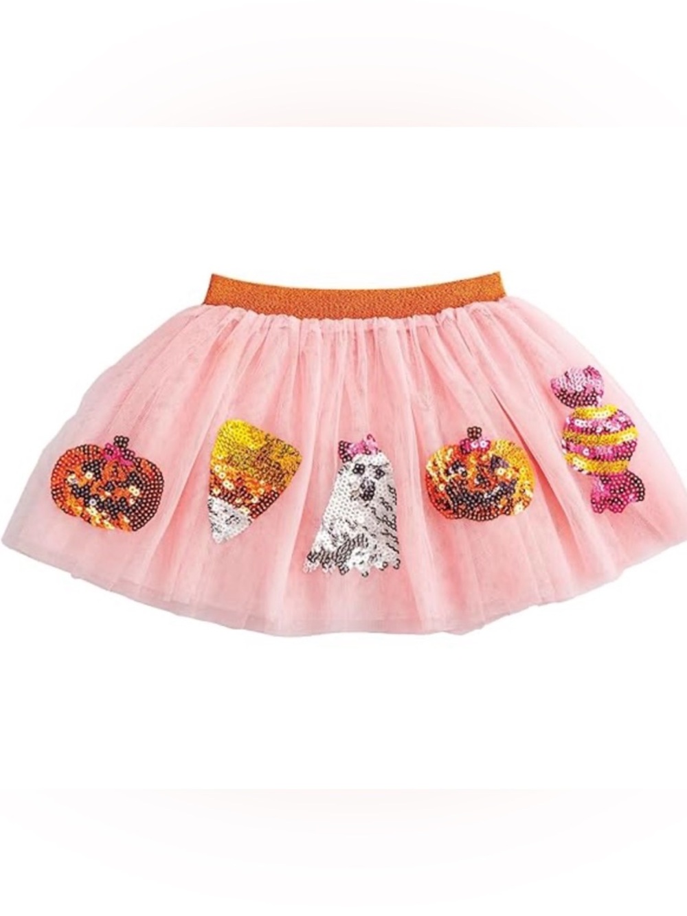 Mud Pie Pink Halloween sequin tutu size 12m-2t